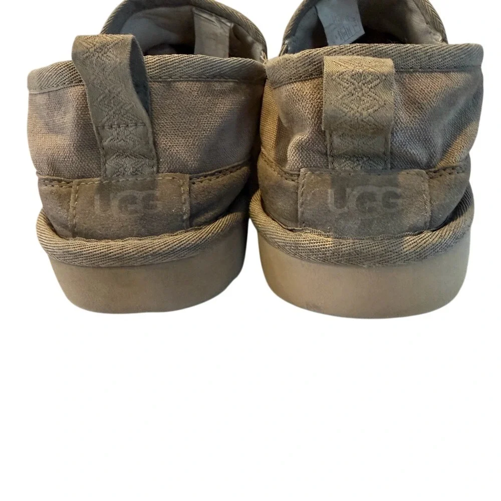 UGG Men's Canvas Slip On Loafers‎ EU 43 Tan Casual Comfort Shoes